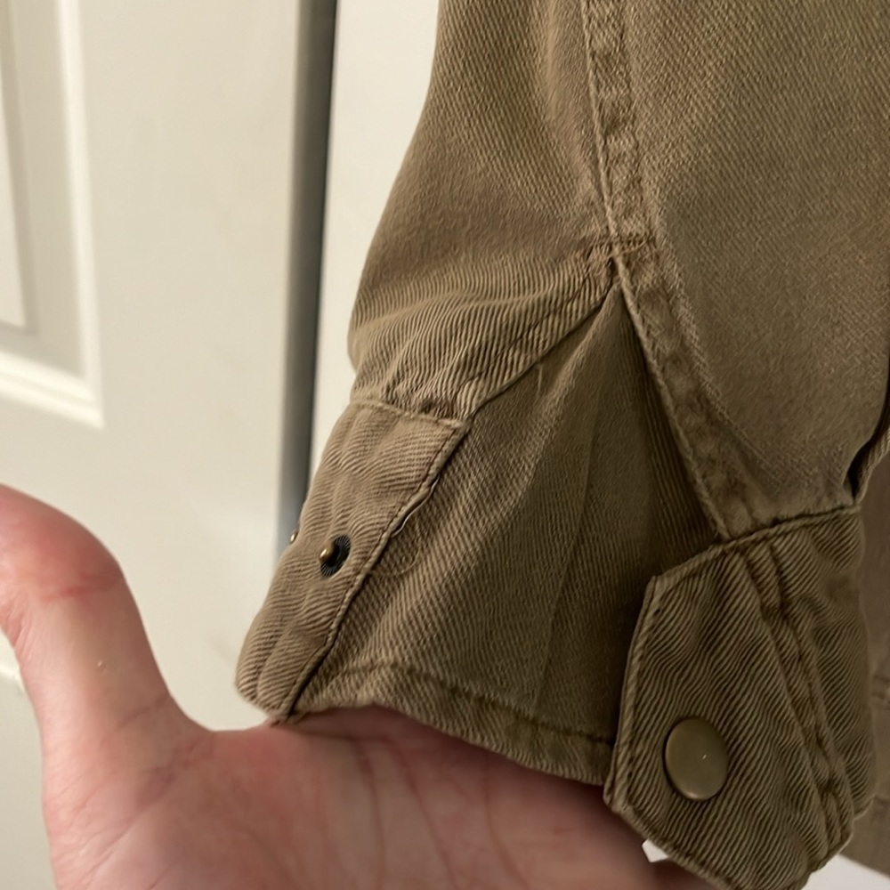 Sundance embroidered olive cargo jacket - Picture 9 of 12
